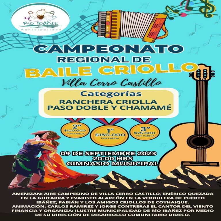 Cerro Castillo, Campeonato Regional de Baile Criollo
